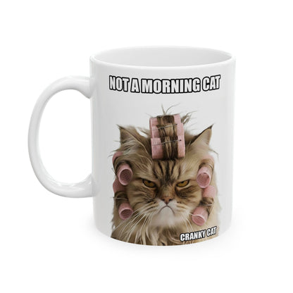 Cranky Cat Mug – Not a Morning Cat
