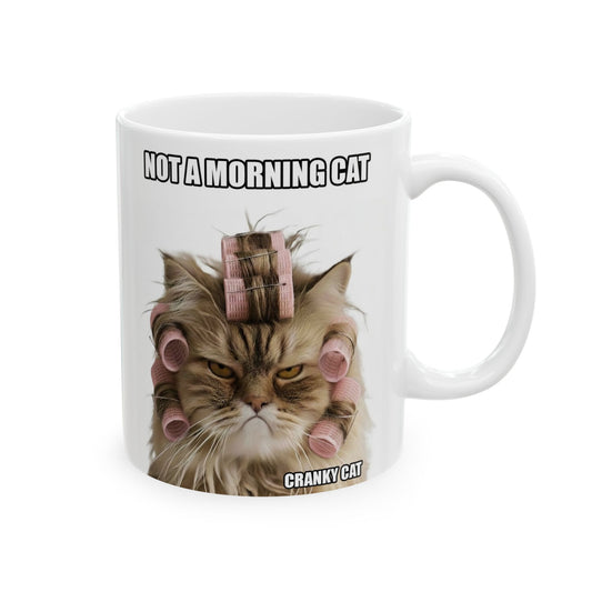 Cranky Cat Mug – Not a Morning Cat